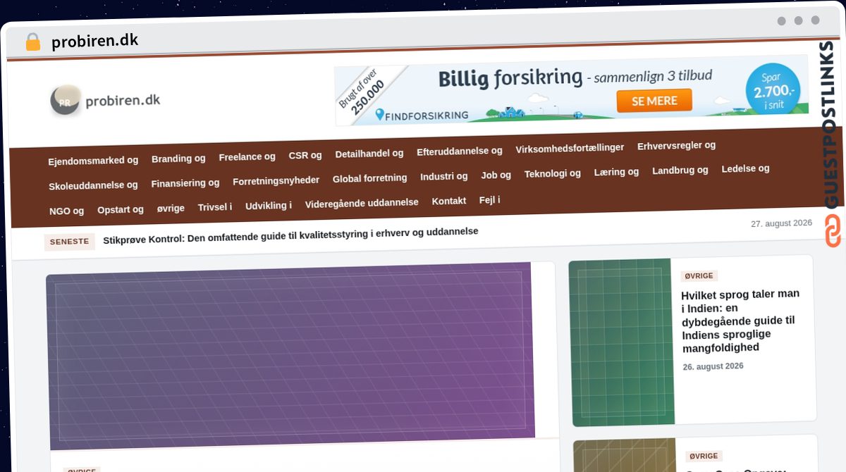 Publish Guest Post on probiren.dk