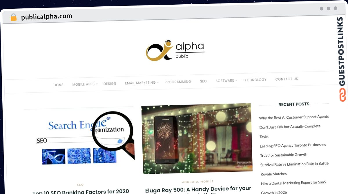Publish Guest Post on publicalpha.com