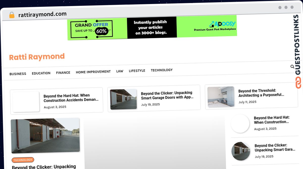 Publish Guest Post on rattiraymond.com