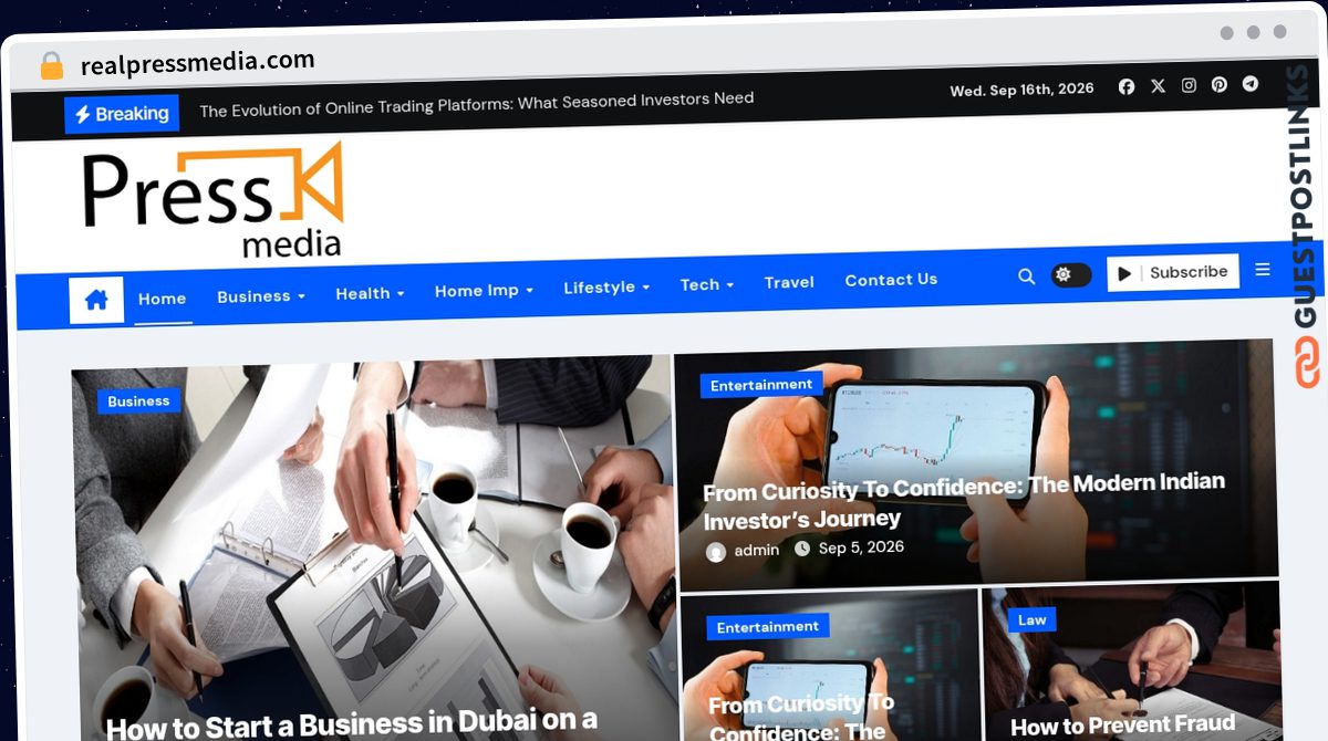 Publish Guest Post on realpressmedia.com