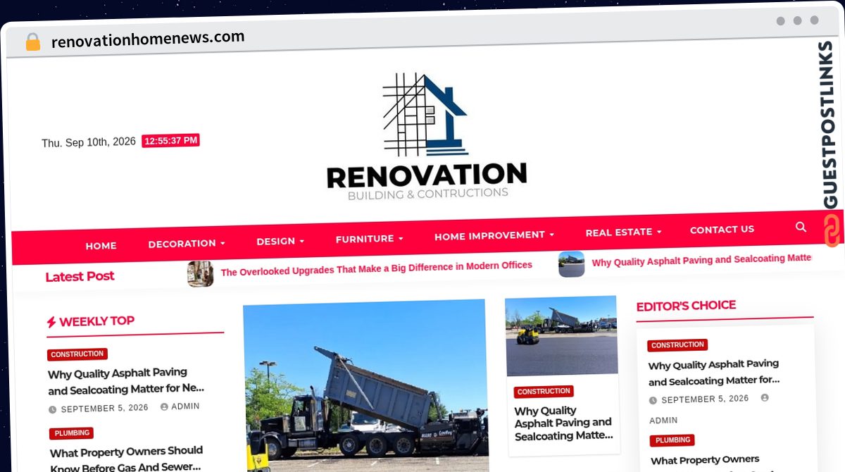 Publish Guest Post on renovationhomenews.com