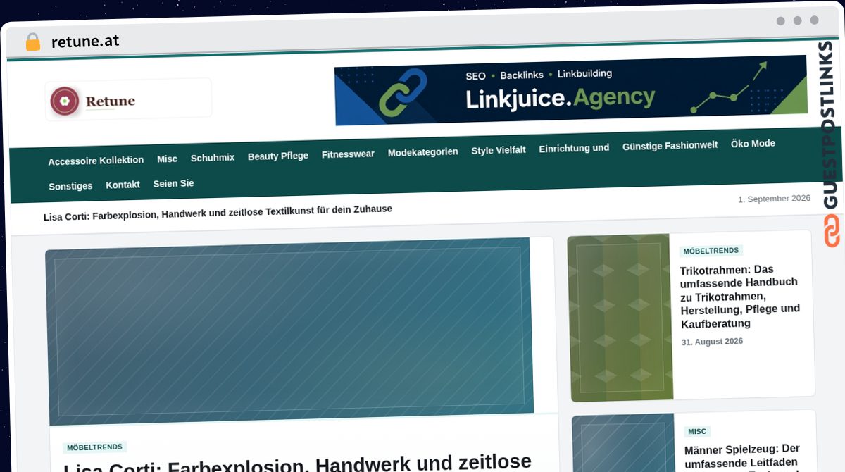 Publish Guest Post on retune.at