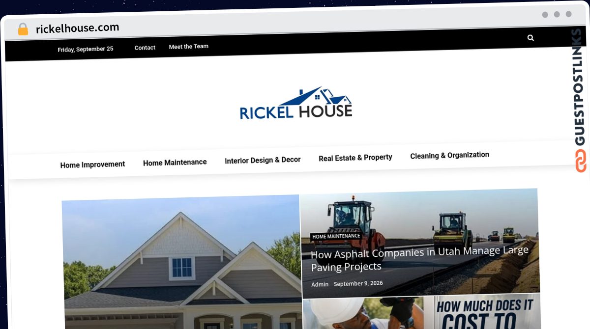 Publish Guest Post on rickelhouse.com