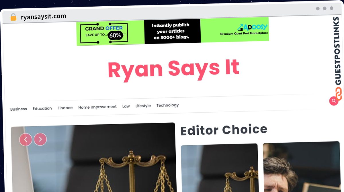 Publish Guest Post on ryansaysit.com