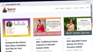 Publish Guest Post on sareecaptions.org