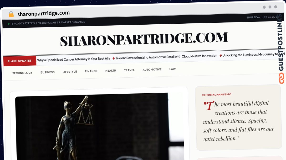 Publish Guest Post on sharonpartridge.com