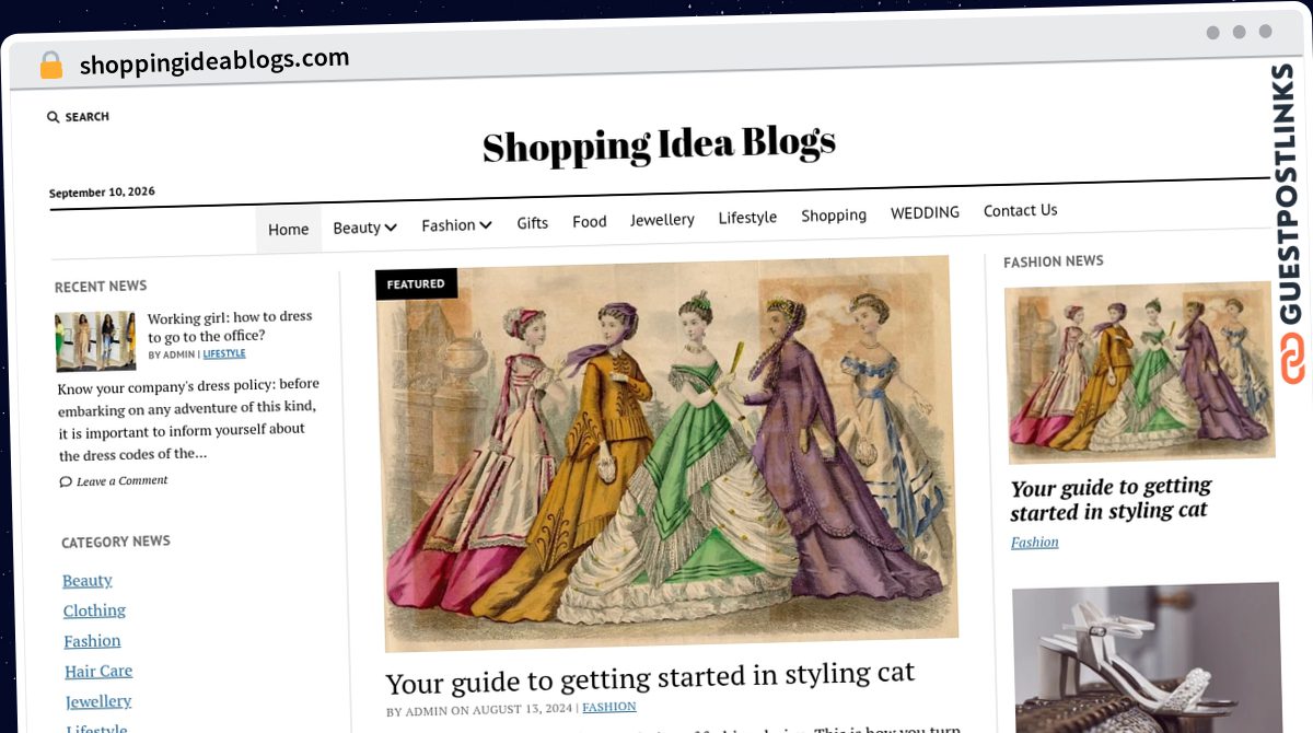 Publish Guest Post on shoppingideablogs.com