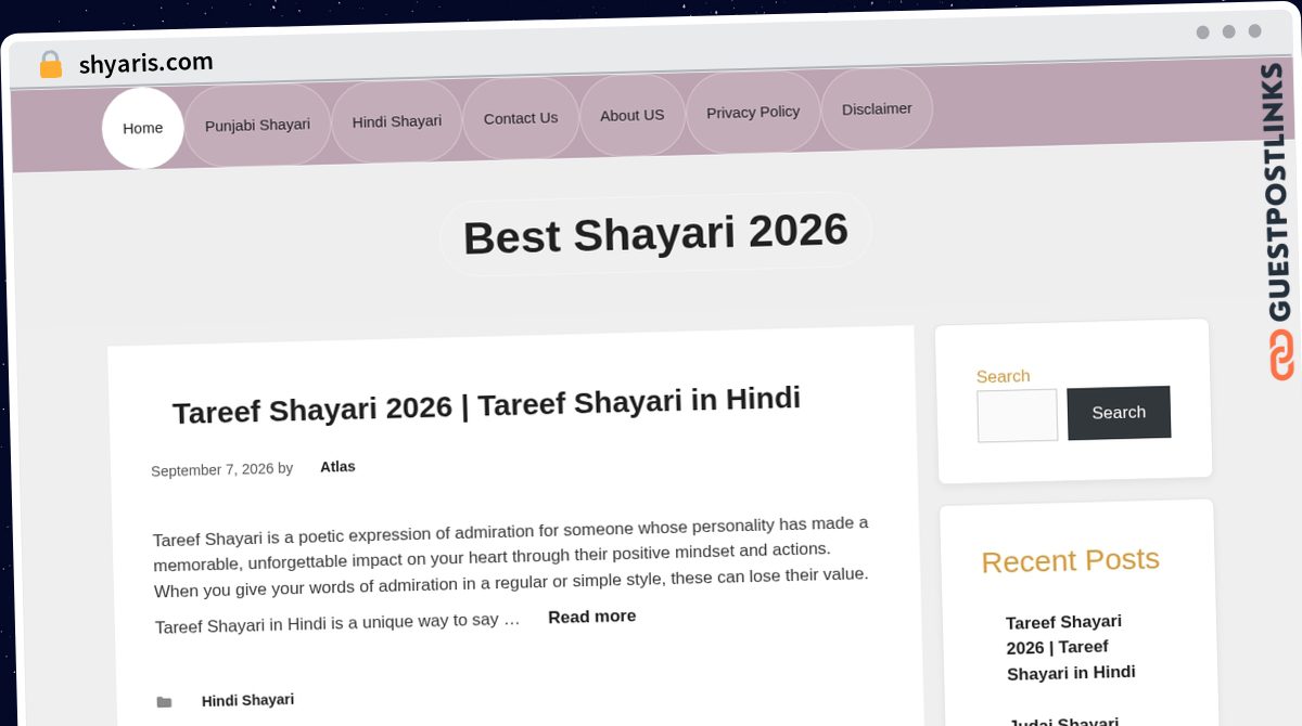 Publish Guest Post on shyaris.com