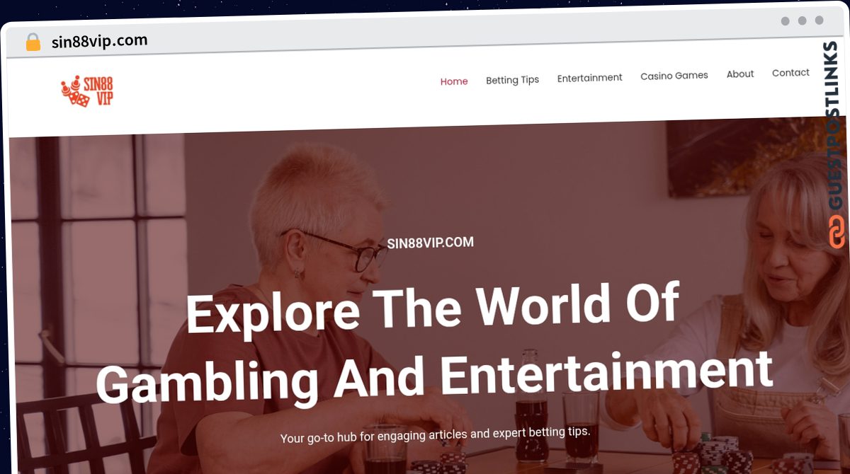 Publish Guest Post on sin88vip.com
