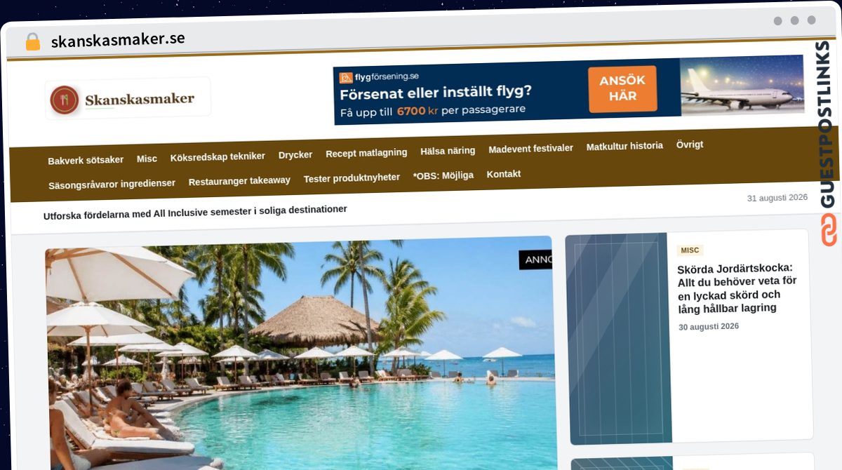 Publish Guest Post on skanskasmaker.se
