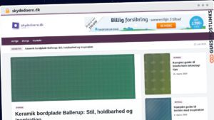 Publish Guest Post on skydedoere.dk