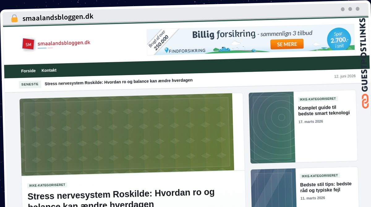 Publish Guest Post on smaalandsbloggen.dk