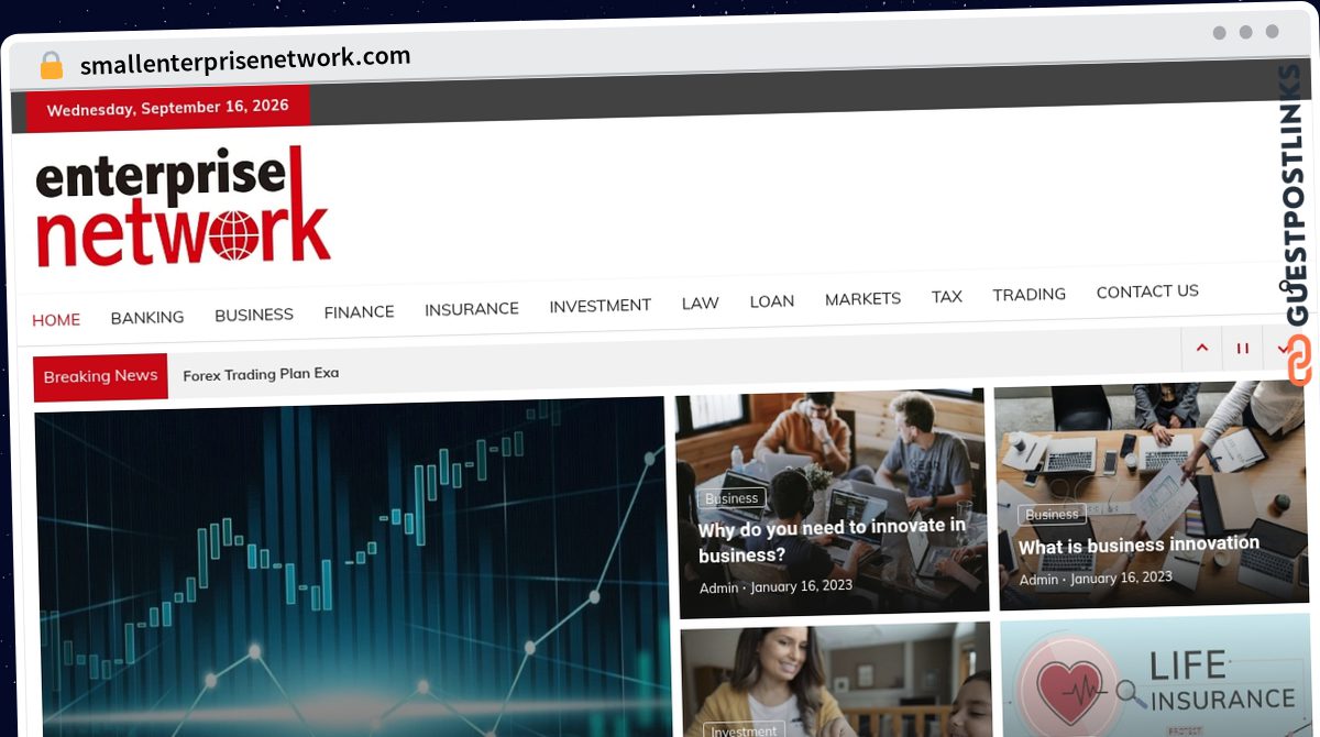 Publish Guest Post on smallenterprisenetwork.com
