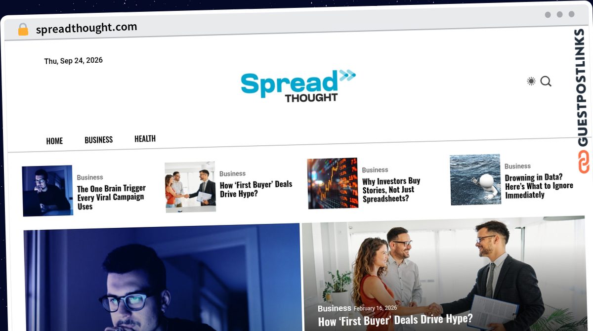 Publish Guest Post on spreadthought.com