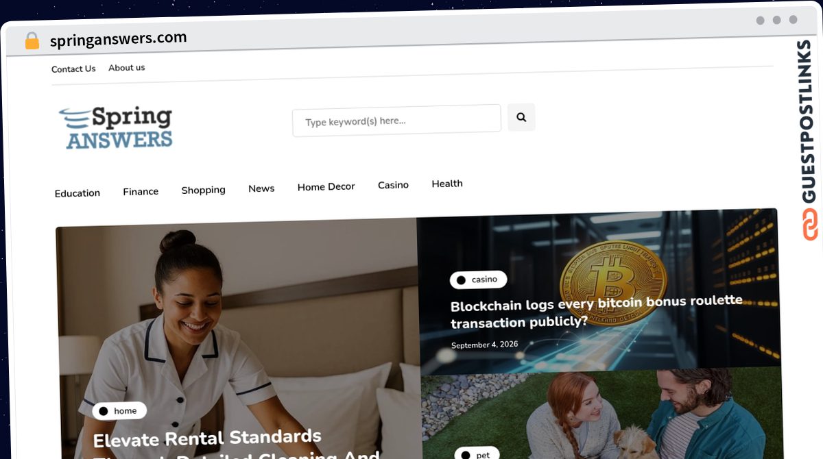 Publish Guest Post on springanswers.com