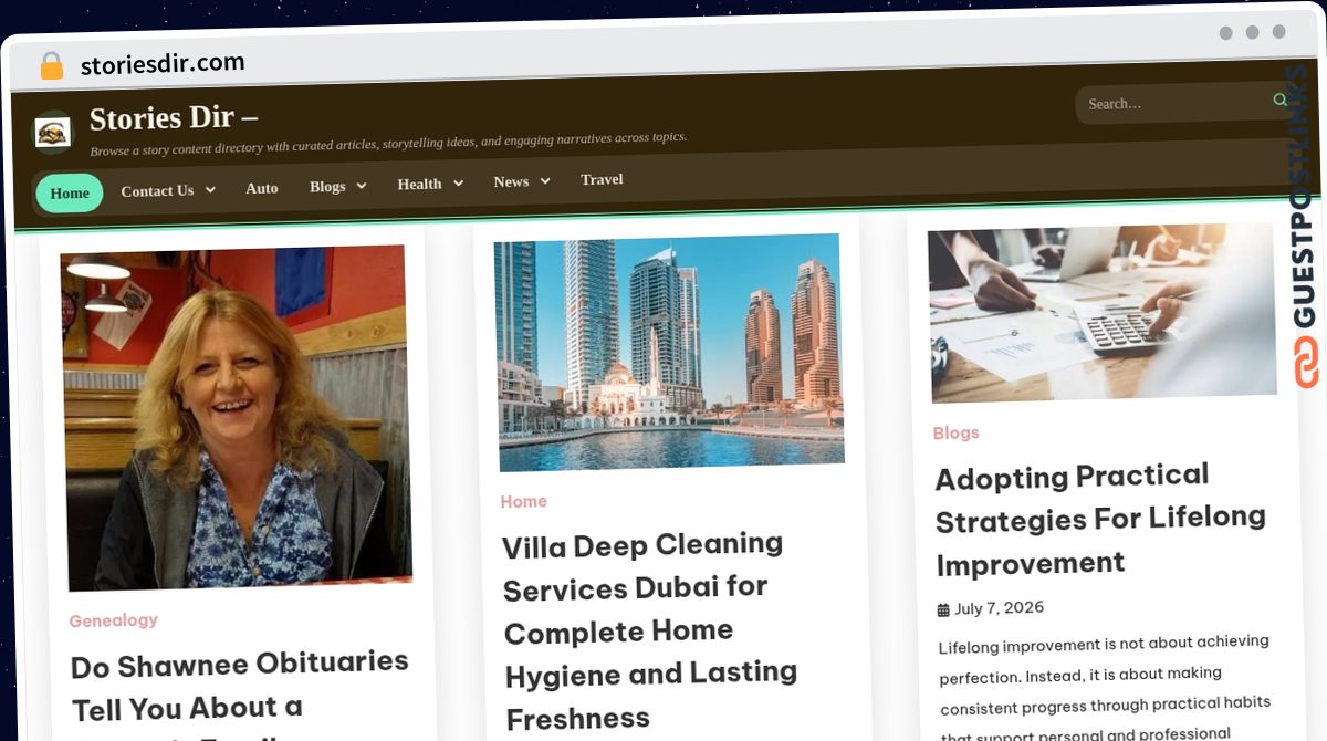 Publish Guest Post on storiesdir.com