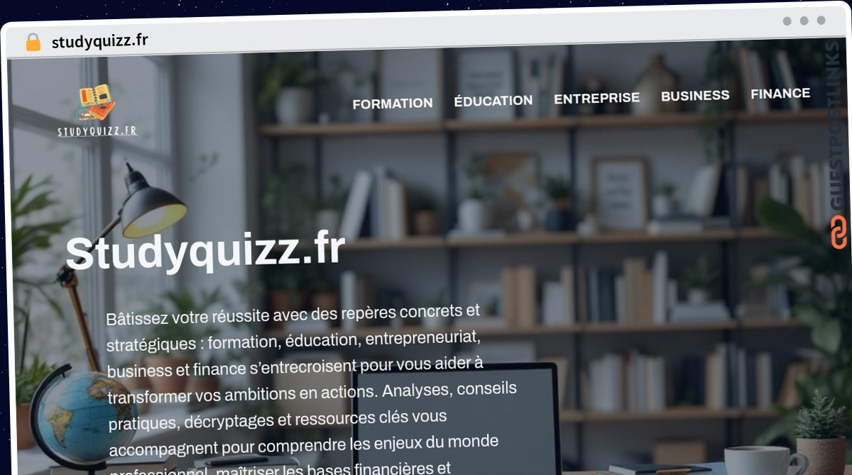Publish Guest Post on studyquizz.fr