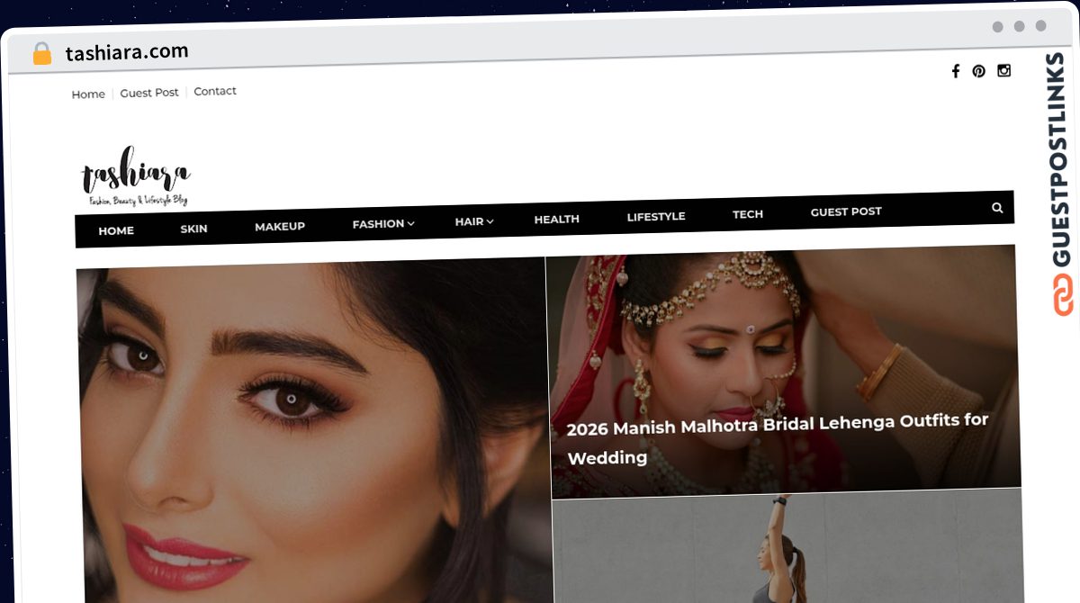 Publish Guest Post on tashiara.com