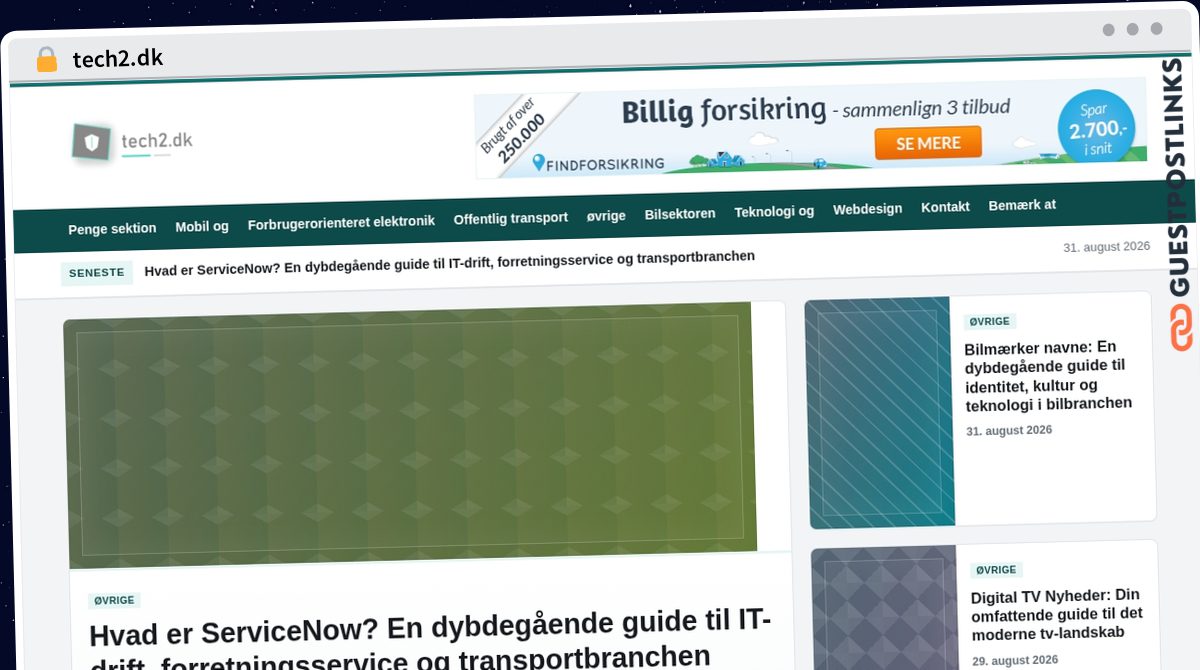 Publish Guest Post on tech2.dk