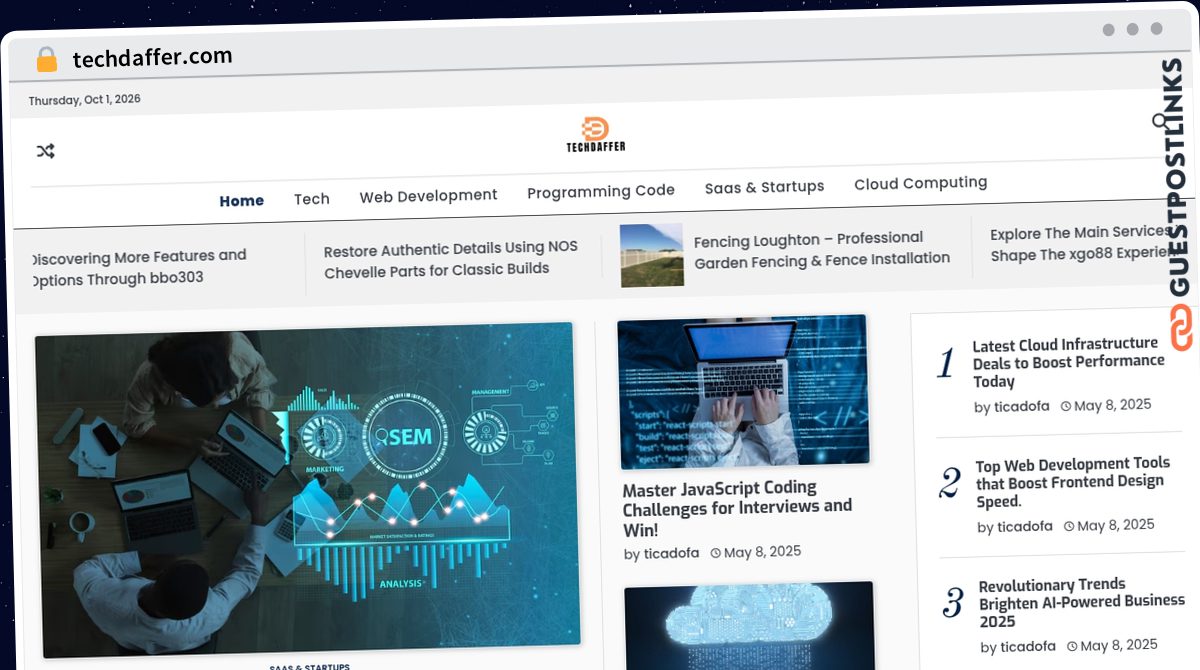 Publish Guest Post on techdaffer.com