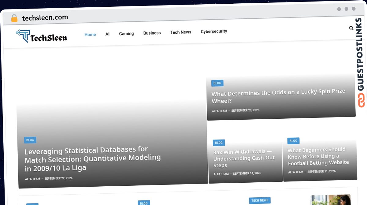 Publish Guest Post on techsleen.com