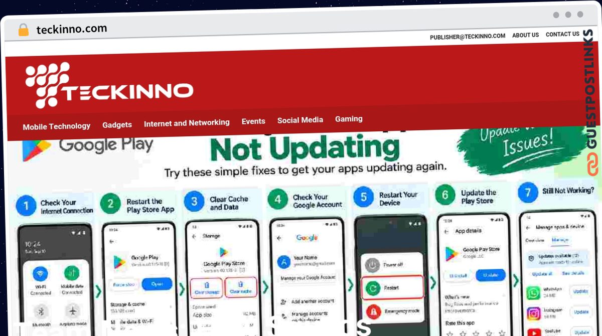 Publish Guest Post on teckinno.com