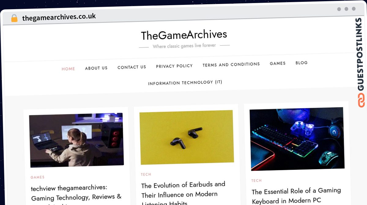 Publish Guest Post on thegamearchives.co.uk