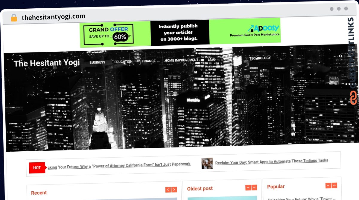 Publish Guest Post on thehesitantyogi.com