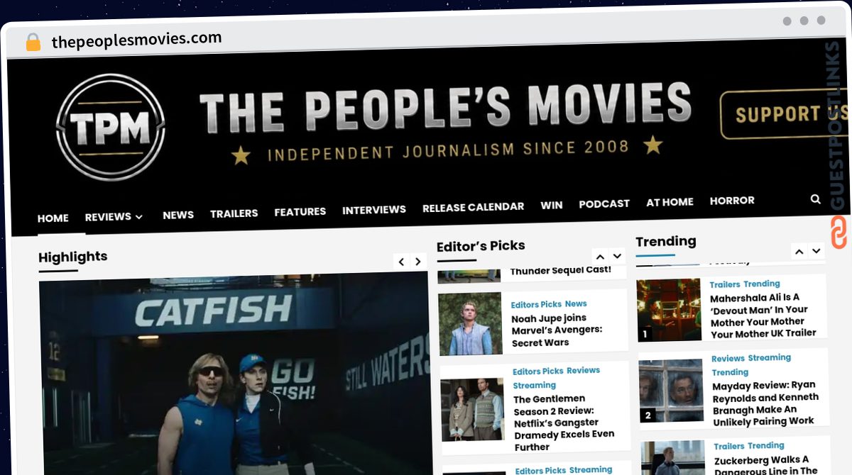 Publish Guest Post on thepeoplesmovies.com