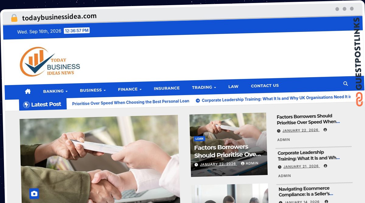 Publish Guest Post on todaybusinessidea.com