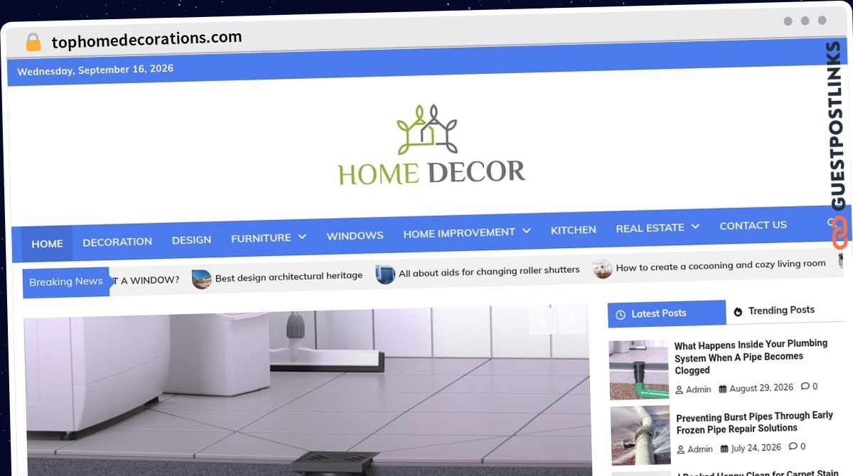 Publish Guest Post on tophomedecorations.com