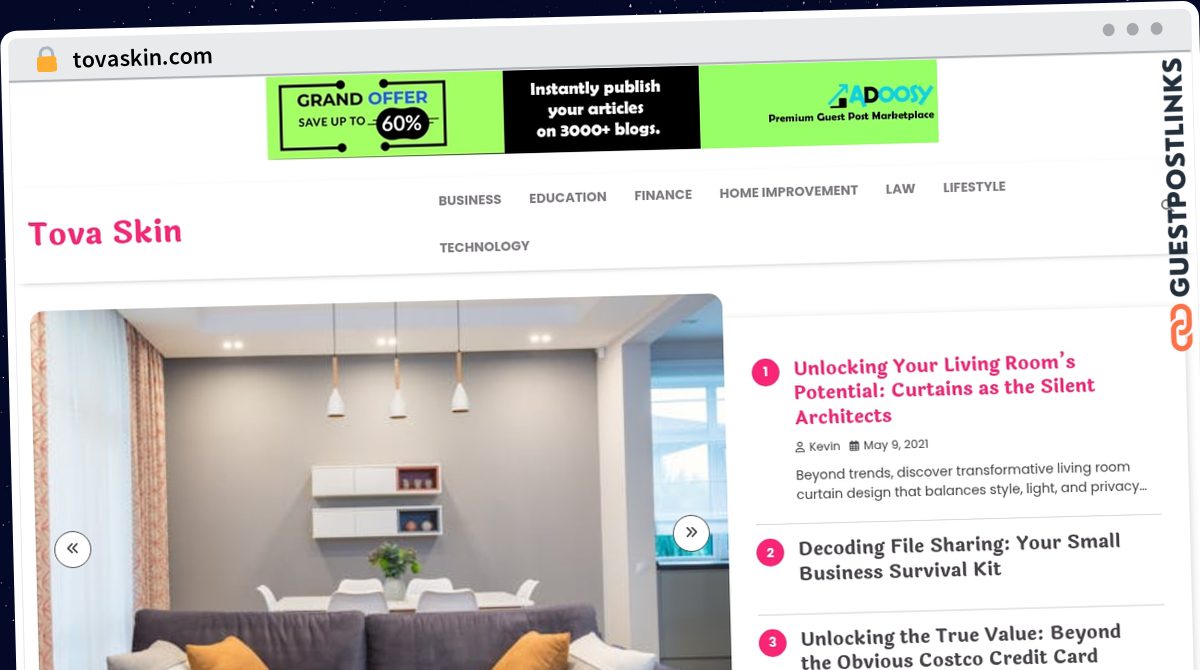 Publish Guest Post on tovaskin.com