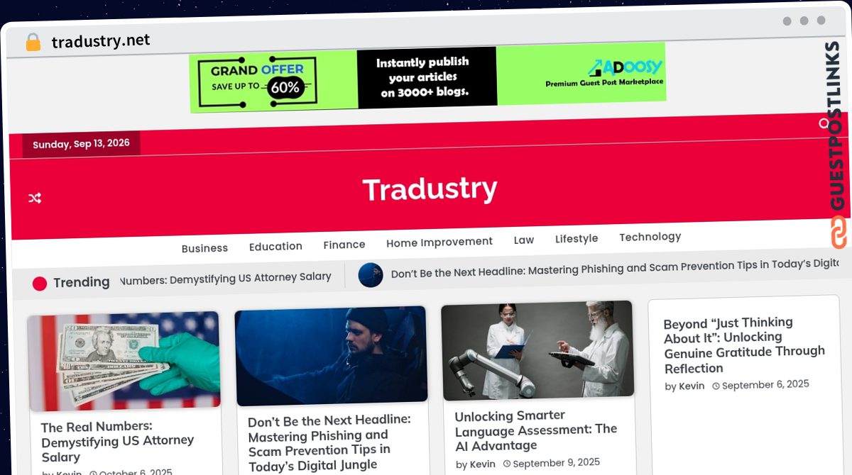 Publish Guest Post on tradustry.net