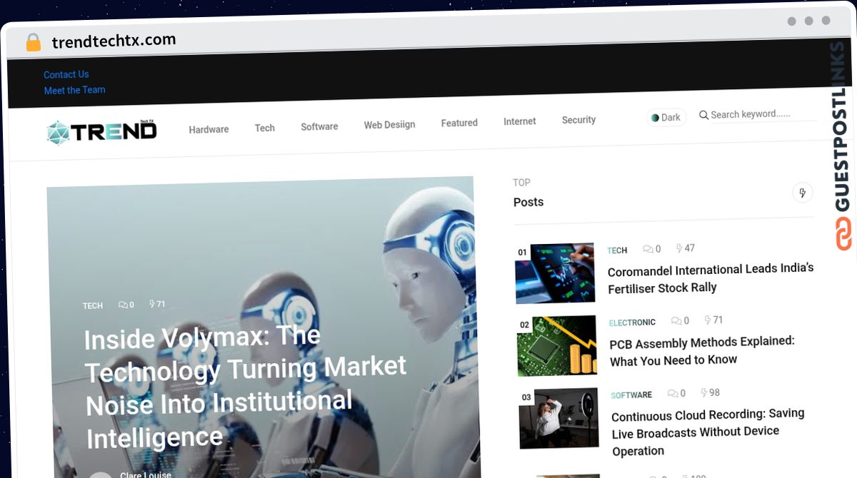 Publish Guest Post on trendtechtx.com