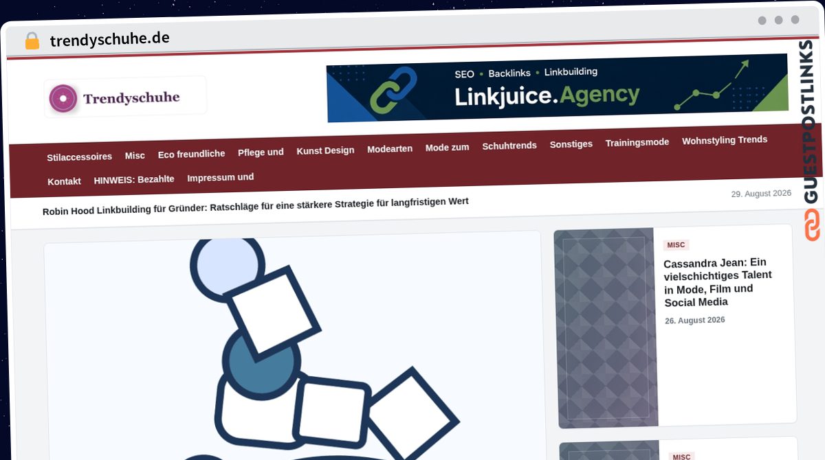 Publish Guest Post on trendyschuhe.de