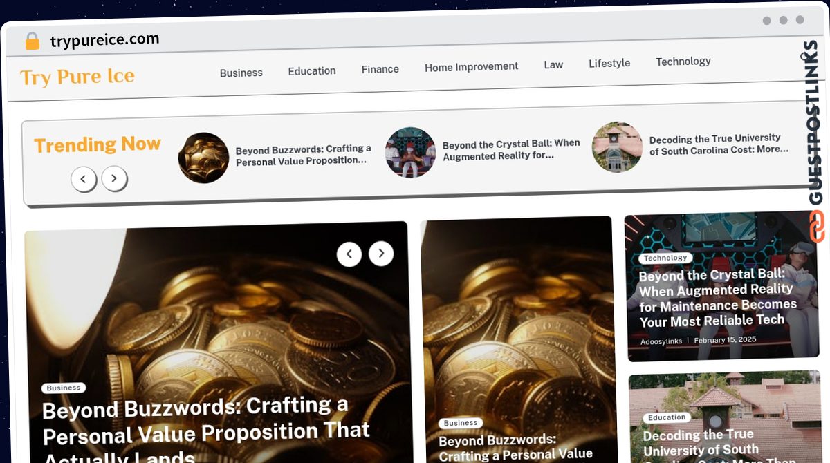 Publish Guest Post on trypureice.com