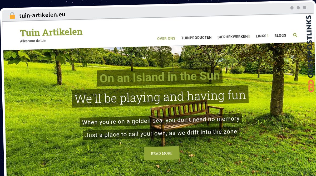 Publish Guest Post on tuin-artikelen.eu