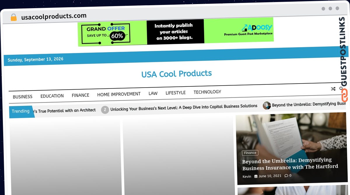 Publish Guest Post on usacoolproducts.com