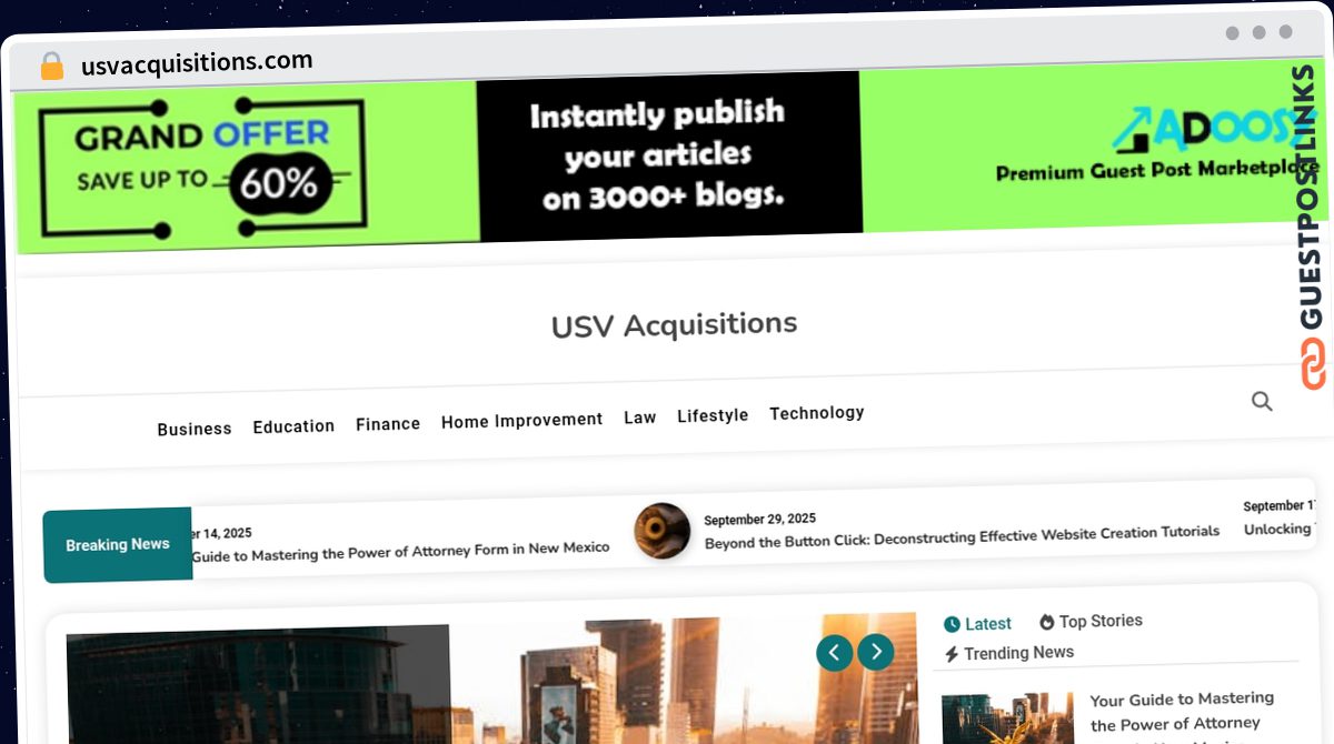 Publish Guest Post on usvacquisitions.com