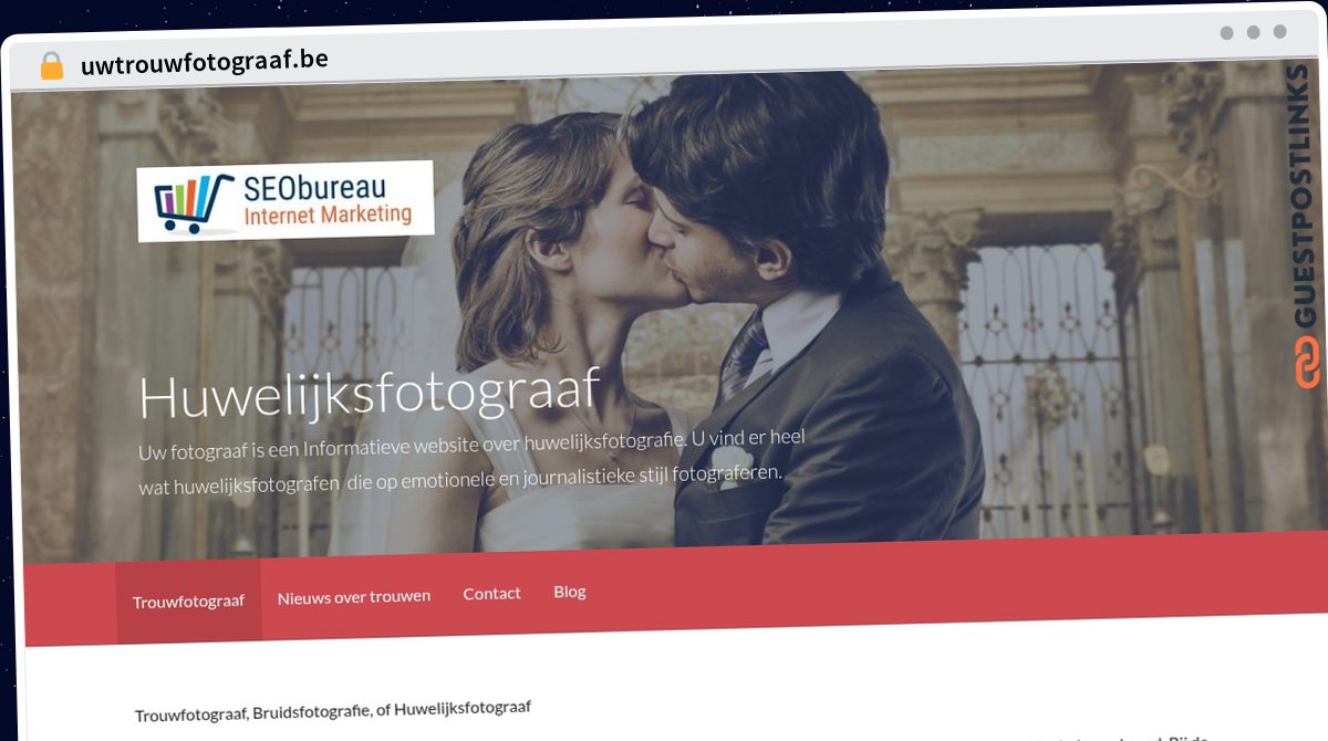Publish Guest Post on uwtrouwfotograaf.be