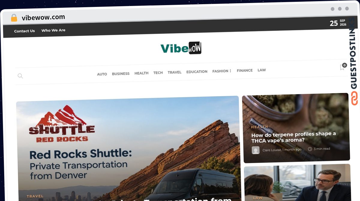 Publish Guest Post on vibewow.com