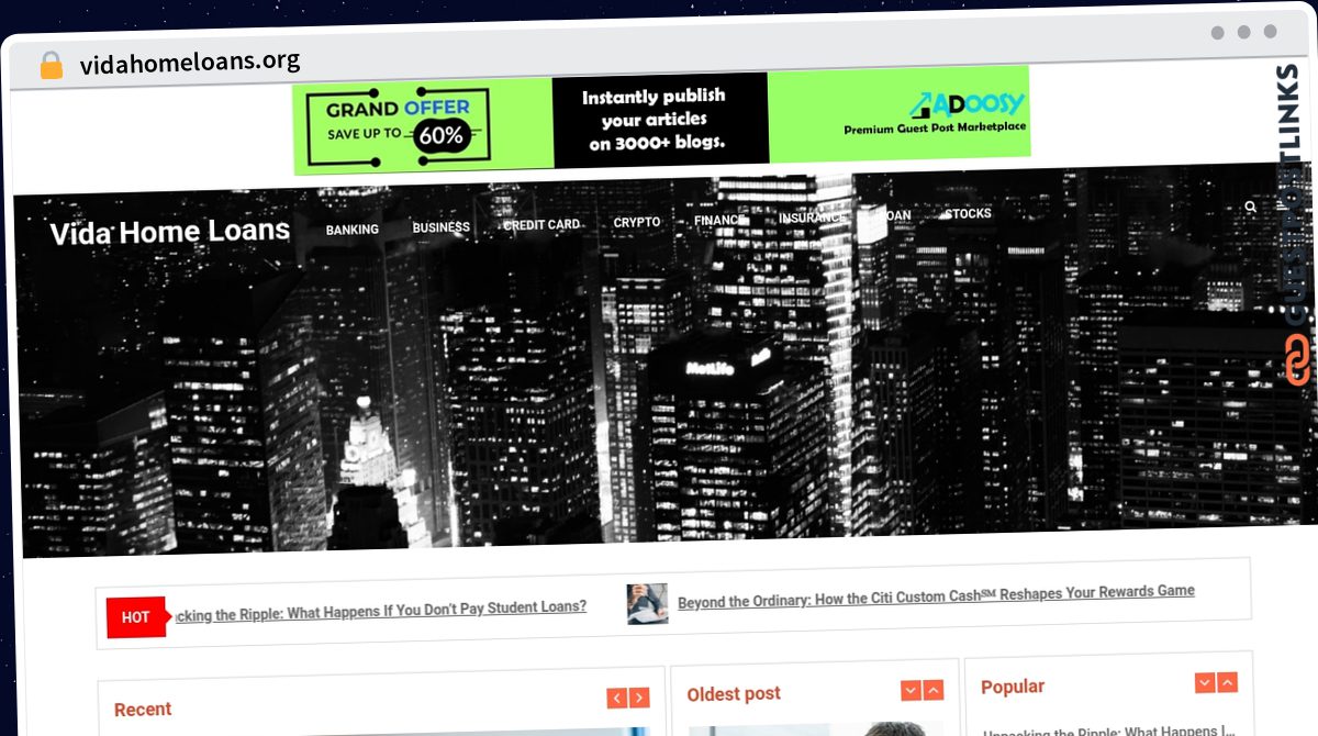 Publish Guest Post on vidahomeloans.org