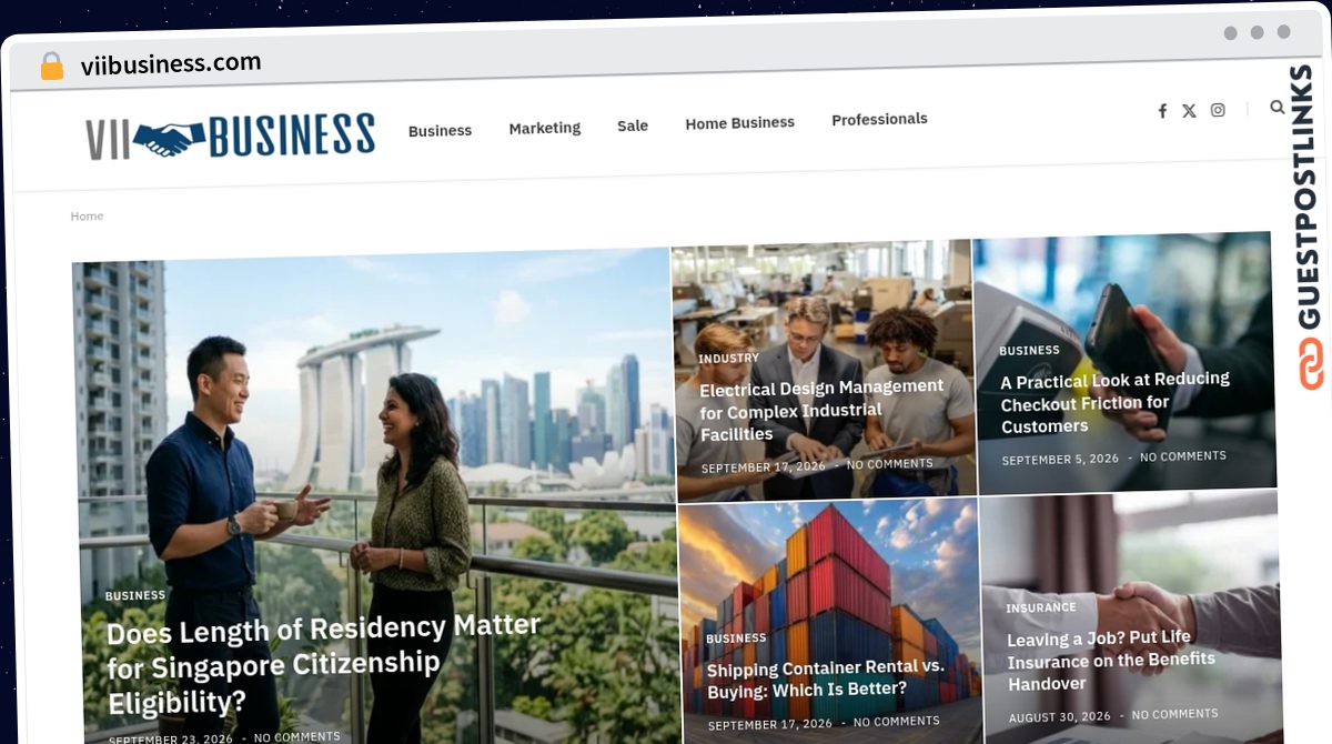 Publish Guest Post on viibusiness.com