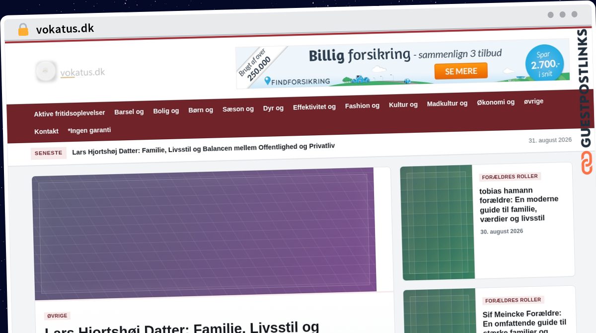 Publish Guest Post on vokatus.dk