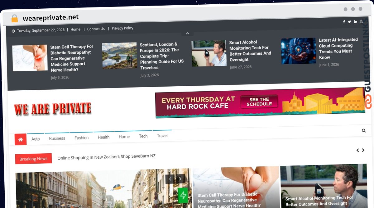 Publish Guest Post on weareprivate.net