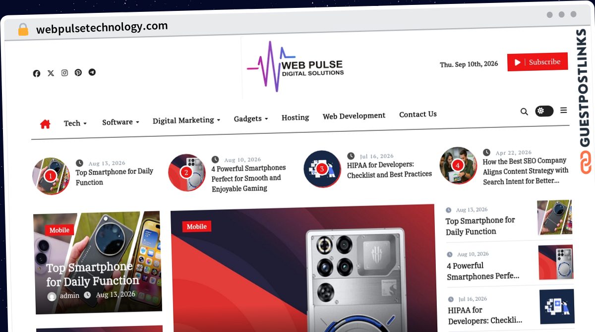 Publish Guest Post on webpulsetechnology.com
