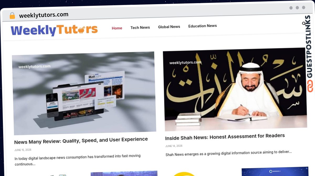 Publish Guest Post on weeklytutors.com
