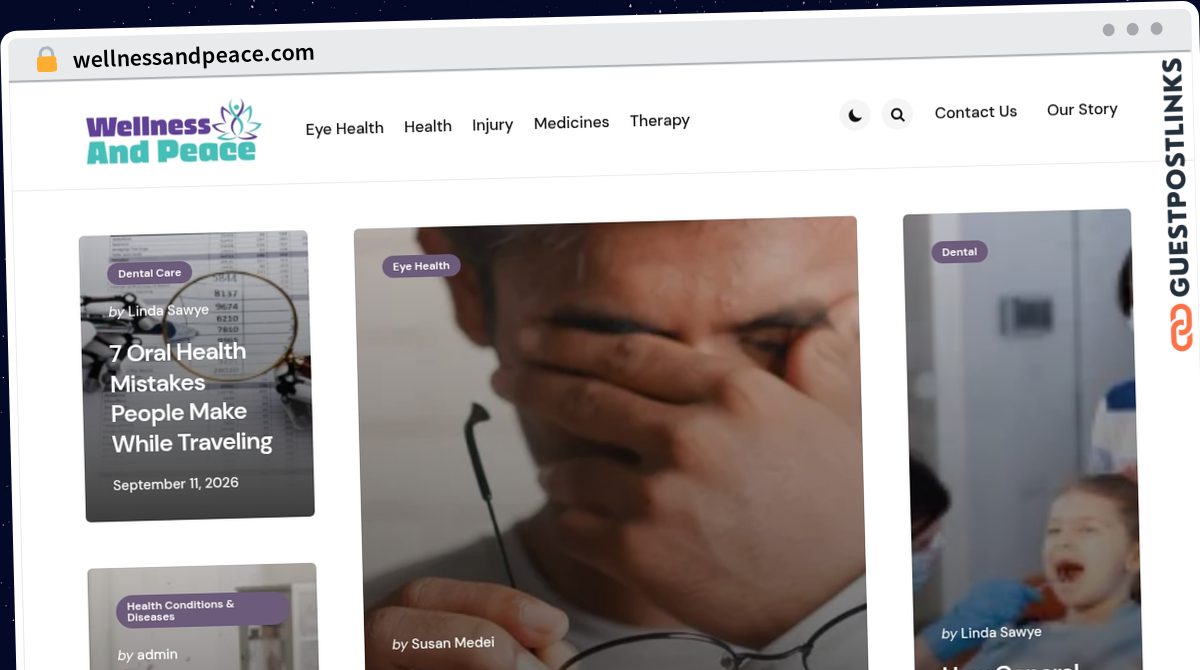 Publish Guest Post on wellnessandpeace.com