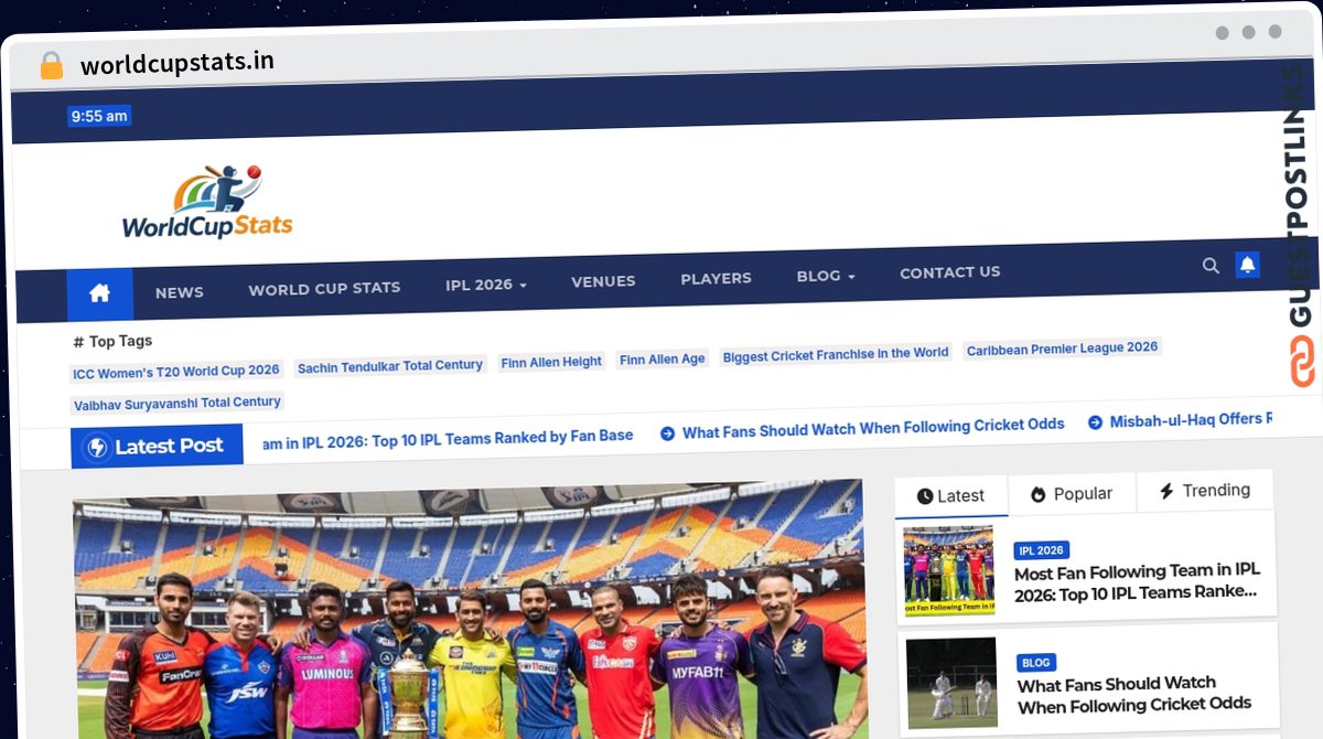 Publish Guest Post on worldcupstats.in
