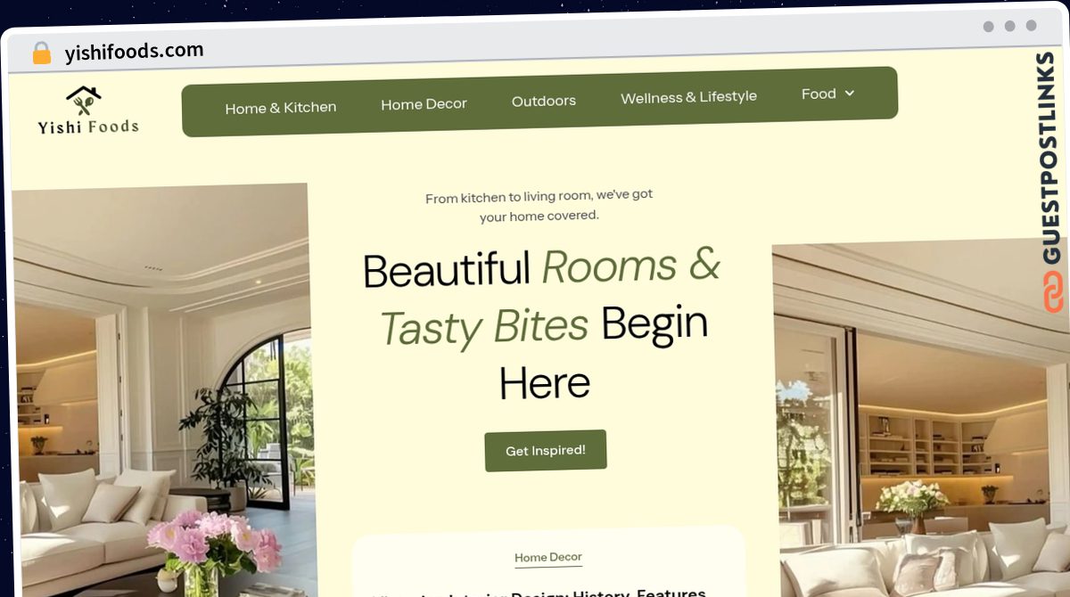 Publish Guest Post on yishifoods.com